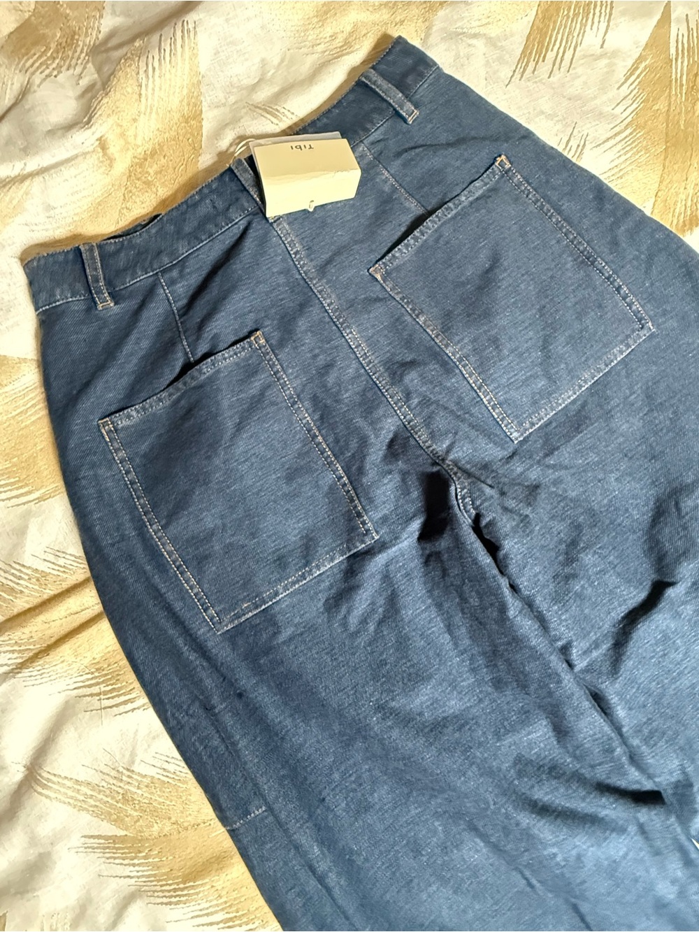 Tibi NWT Sid Dark Blue Barrel Denim Pants - Short - 26” inseam - Picture 9 of 12
